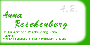 anna reichenberg business card